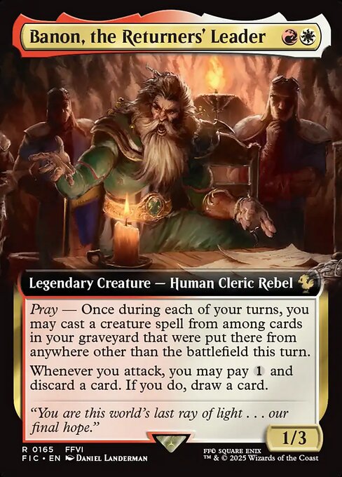 JP Banon, the Returners' Leader - 165 (Normal) Near Mint_Non-Foil