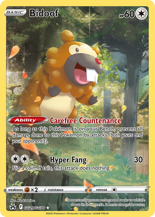 Bidoof - GG29/GG70 (Foil) Near Mint_Foil