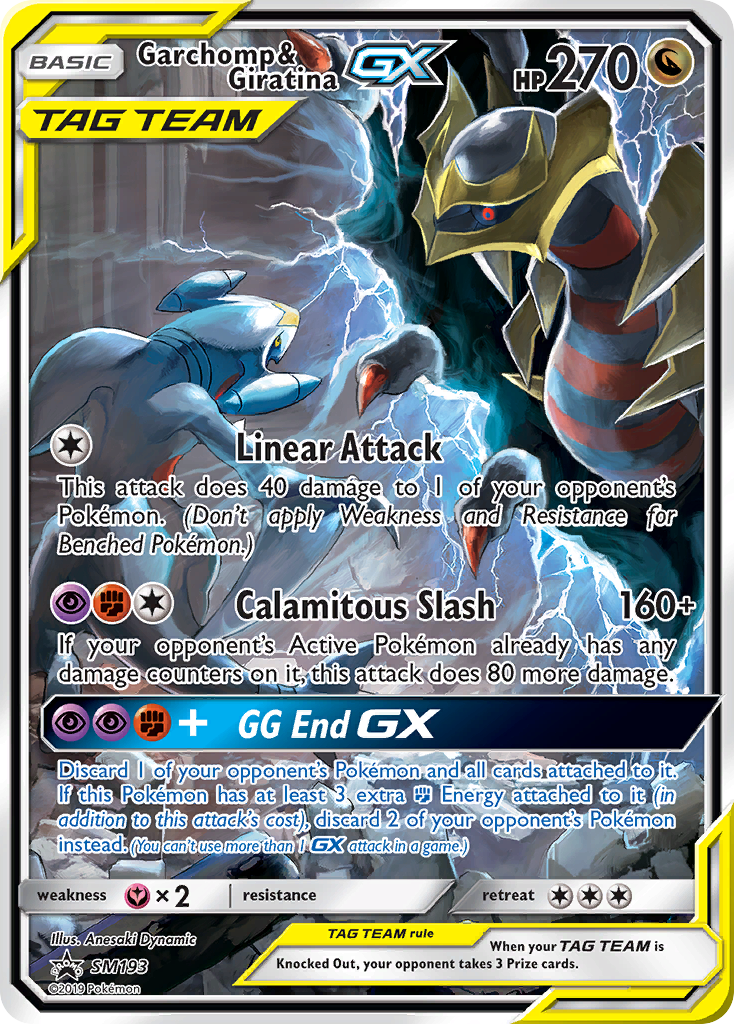 Garchomp & Giratina GX - SM193 (Foil) Near Mint_Foil