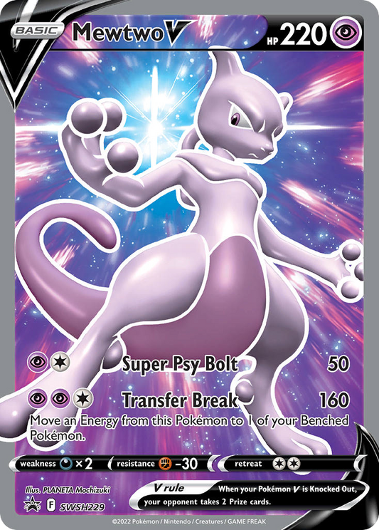 Mewtwo V - SWSH229 (Foil) Near Mint_Foil