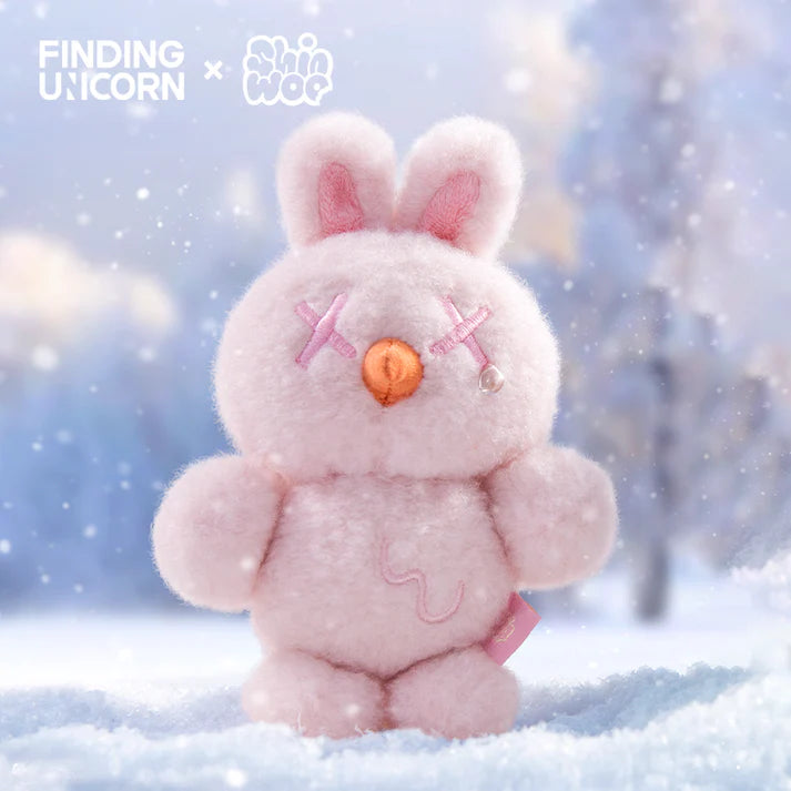 Finding Unicorn Shinwoo Cold Hugs blind box packaging  
Shinwoo Cold Hugs figure lineup  
Finding Unicorn blind box collectible figure  
Shinwoo Cold Hugs display sample
