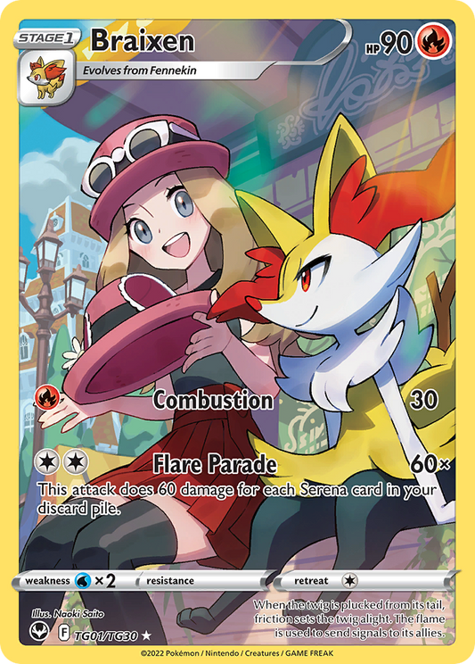 Braixen - TG01/TG30 (Foil) Near Mint_Foil