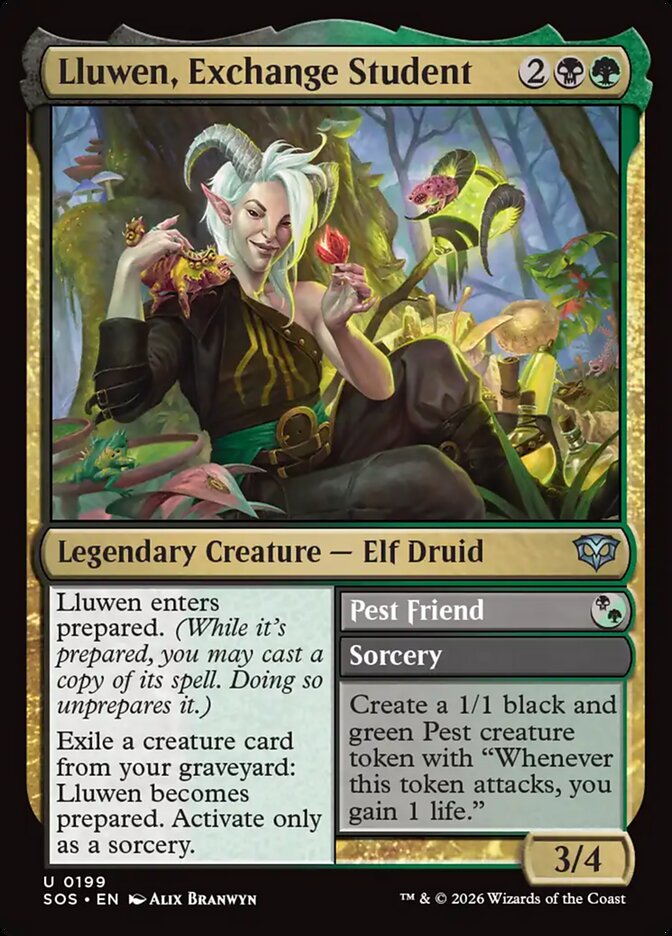 Lluwen, Exchange Student // Pest Friend - 199 (Foil)