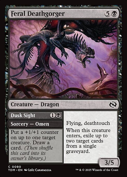 Feral Deathgorger // Dusk Sight - 80 (Normal) Near Mint_Non-Foil