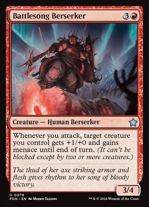 Battlesong Berserker (Non Foil) near_mint
