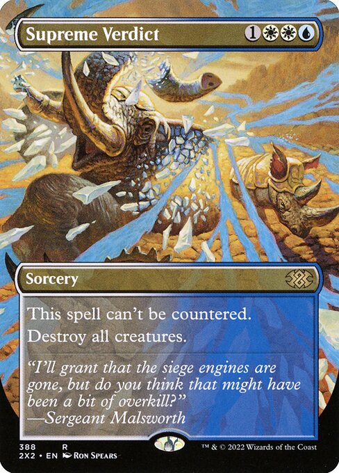 Supreme Verdict 2X2 #388 Non-Foil