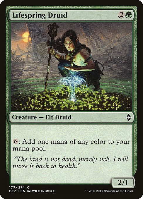 Lifespring Druid - 177 (Normal) Near Mint_Non-Foil