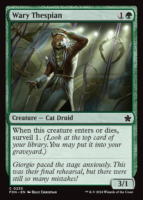 Wary Thespian (Non Foil) near_mint