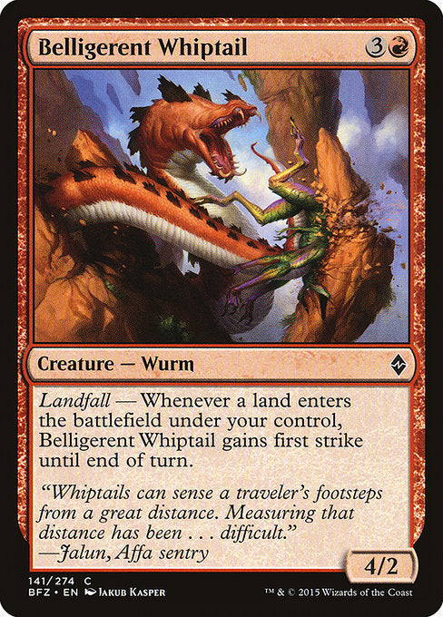 Belligerent Whiptail - 141 (Normal) Near Mint_Non-Foil
