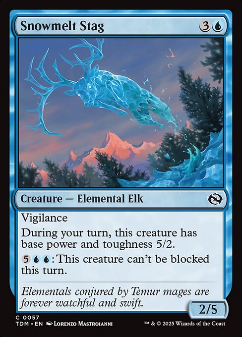 Snowmelt Stag - 57 (Normal) Near Mint_Non-Foil