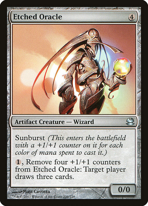Etched Oracle - 206 (Normal) Near Mint_Non-Foil
