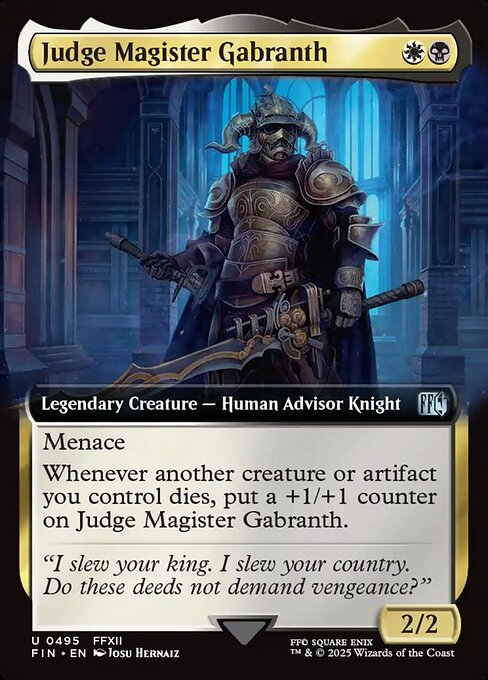 JP Judge Magister Gabranth - 495 (Normal) Near Mint_Non-Foil