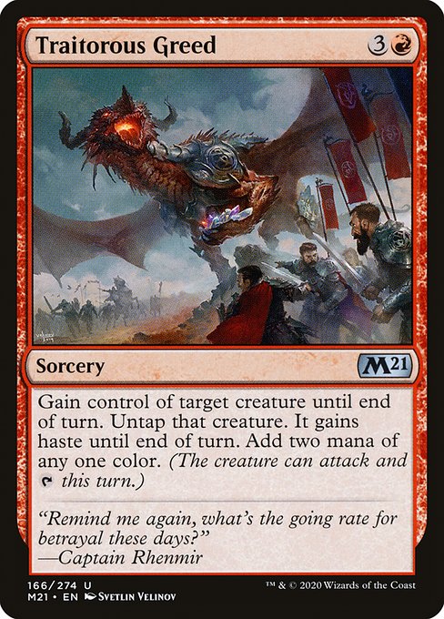 Traitorous Greed - 166 (Foil) Near Mint_Foil