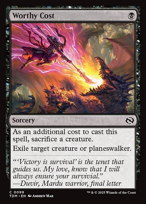 Worthy Cost - 99 (Normal) Near Mint_Non-Foil