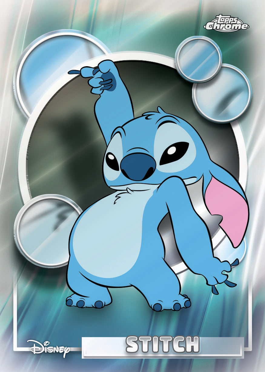 2026 Topps Chrome Disney Stitch card preview