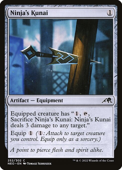 Ninja's Kunai NEO #252 Non-Foil