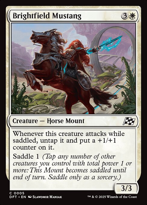 Brightfield Mustang - 5 (Normal) Near Mint_Non-Foil