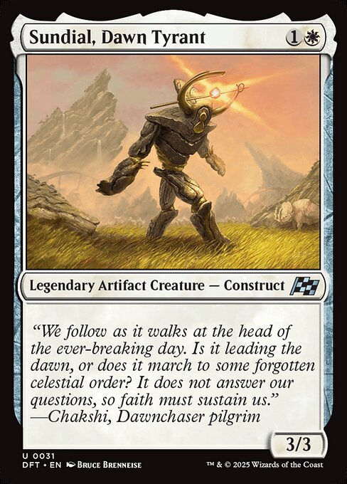 Sundial, Dawn Tyrant - 31 (Normal) Near Mint_Non-Foil