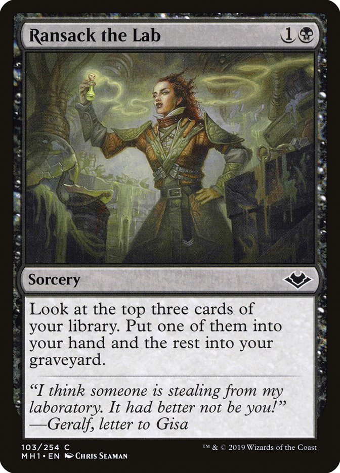 Ransack the Lab (MH1 103)