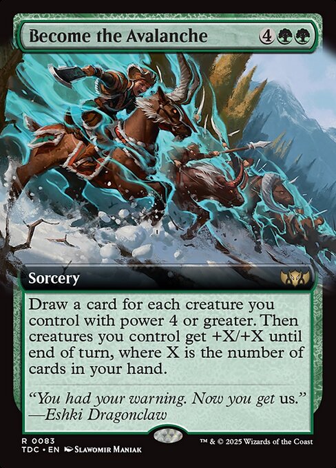 Become the Avalanche - 83 (Normal) Near Mint_Non-Foil