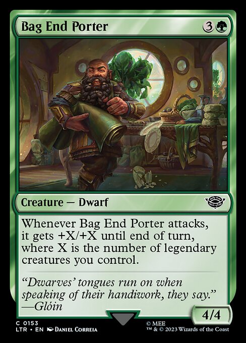 Bag End Porter - 153 (Normal) Near Mint_Non-Foil