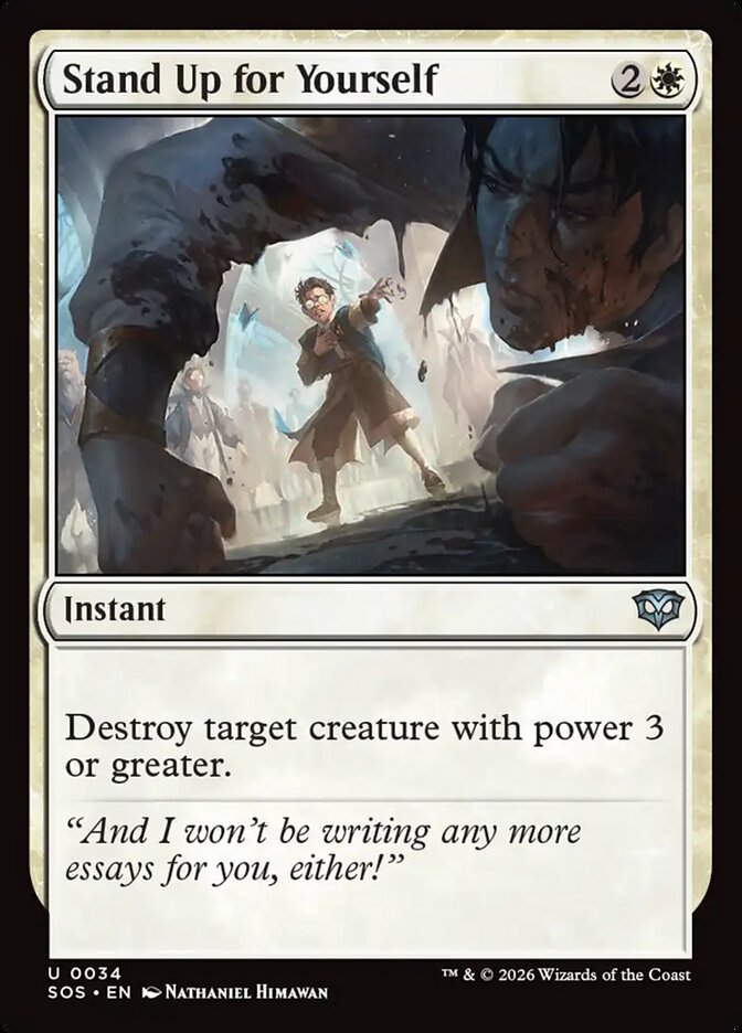 Stand Up for Yourself - 34 (Foil)
