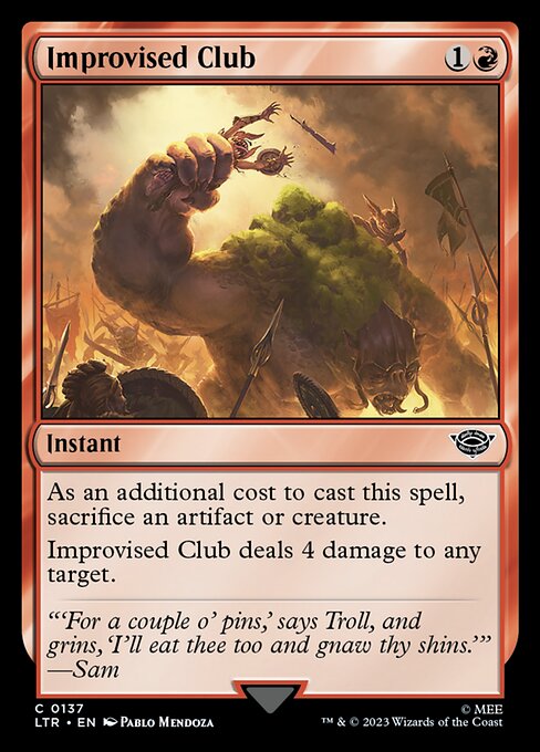 Improvised Club - 137 (Normal) Near Mint_Non-Foil