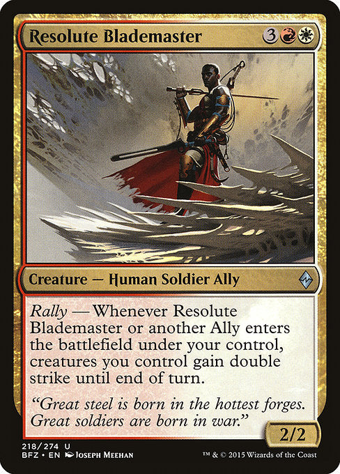 Resolute Blademaster - 218 (Normal) Near Mint_Non-Foil