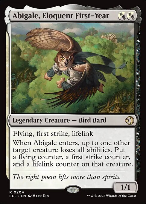 Abigale, Eloquent First-Year ECL #204 Non-Foil