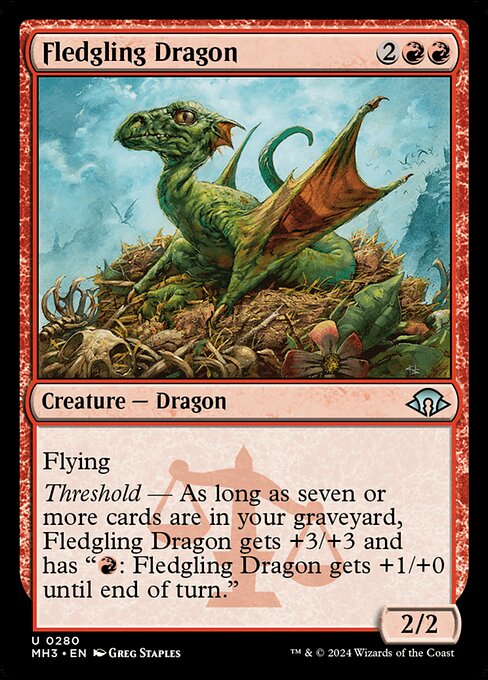 Fledgling Dragon - 280 (Normal) Near Mint_Non-Foil