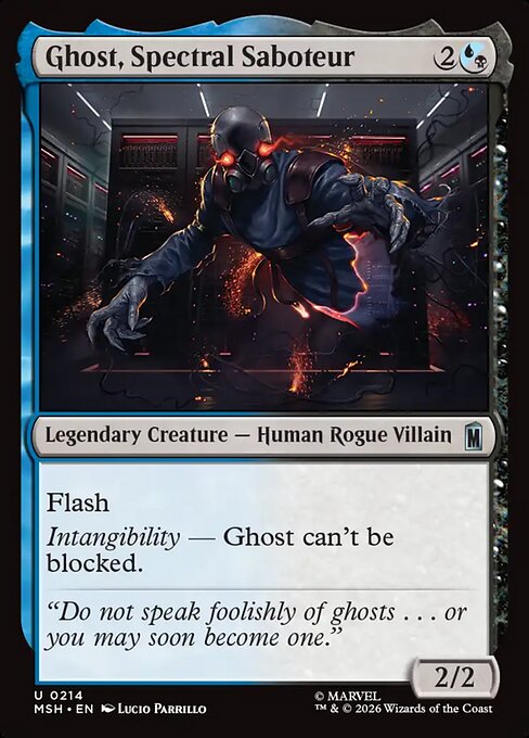 Ghost, Spectral Saboteur - 214 (Foil)