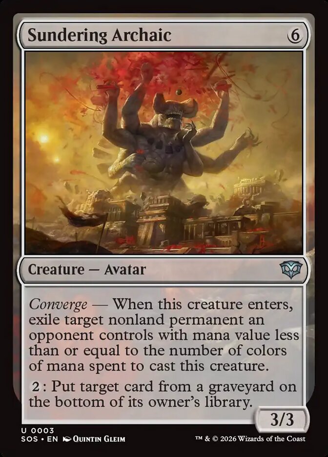 Sundering Archaic - 3 (Foil)
