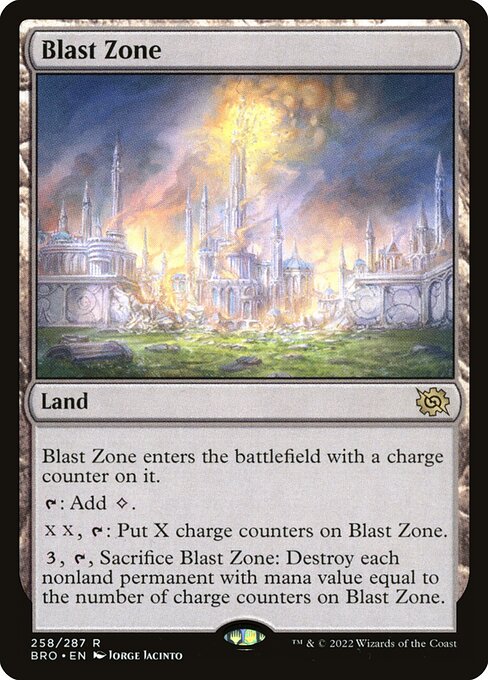 Blast Zone BRO #258 Foil