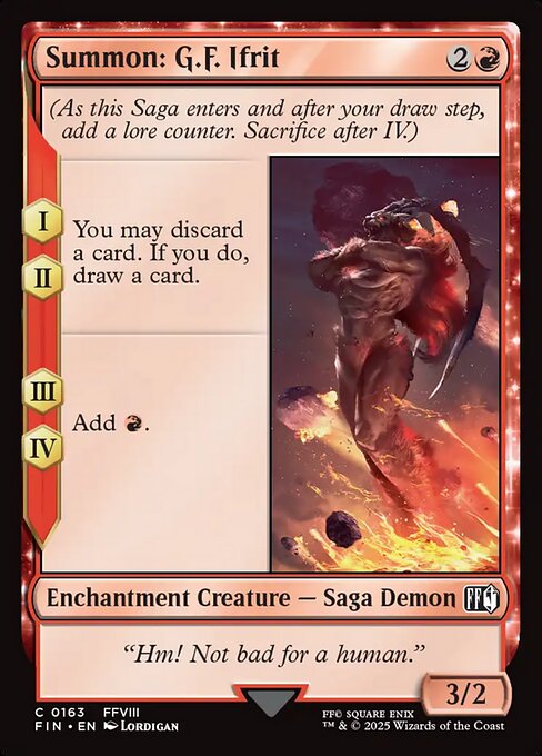 Summon: G.F. Ifrit - 163 (Normal) Near Mint_Non-Foil