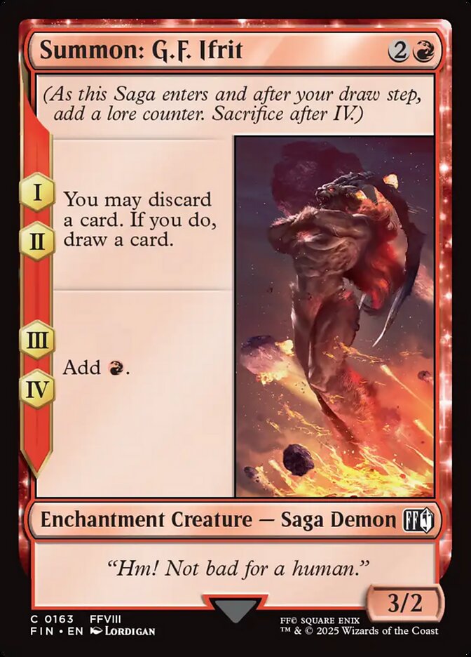 Summon: G.F. Ifrit - 163 (Foil) (JP)