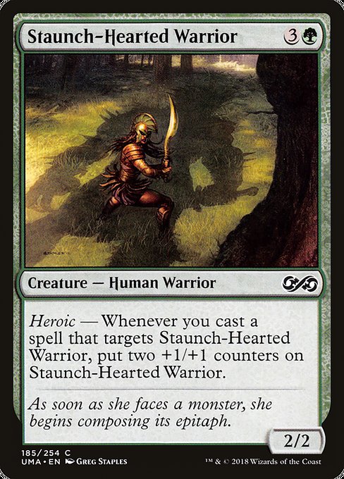 Staunch-Hearted Warrior - 185 (Normal) Near Mint_Non-Foil