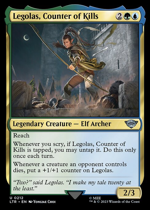 Legolas, Counter of Kills - 212 (Normal) Near Mint_Non-Foil