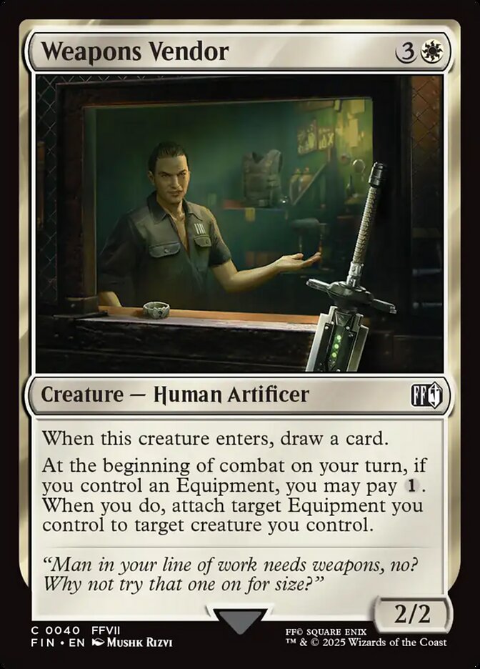 Weapons Vendor - 40 (Foil) (JP)