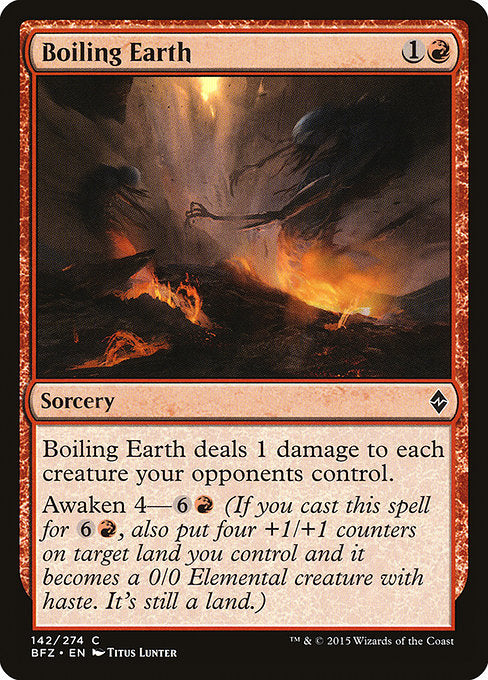 Boiling Earth - 142 (Normal) Near Mint_Non-Foil
