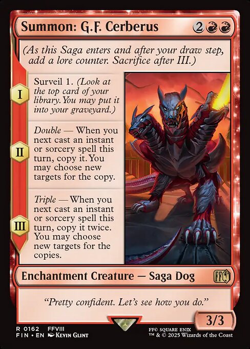 Summon: G.F. Cerberus - 162 (Foil) Near Mint_Foil