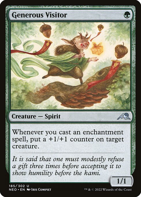 Generous Visitor NEO #185 Non-Foil