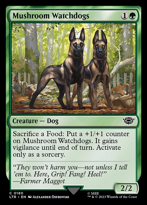 Mushroom Watchdogs - 180 (Normal) Near Mint_Non-Foil