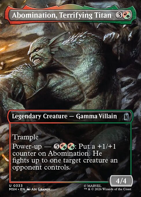 Abomination, Terrifying Titan - 333 (Foil)