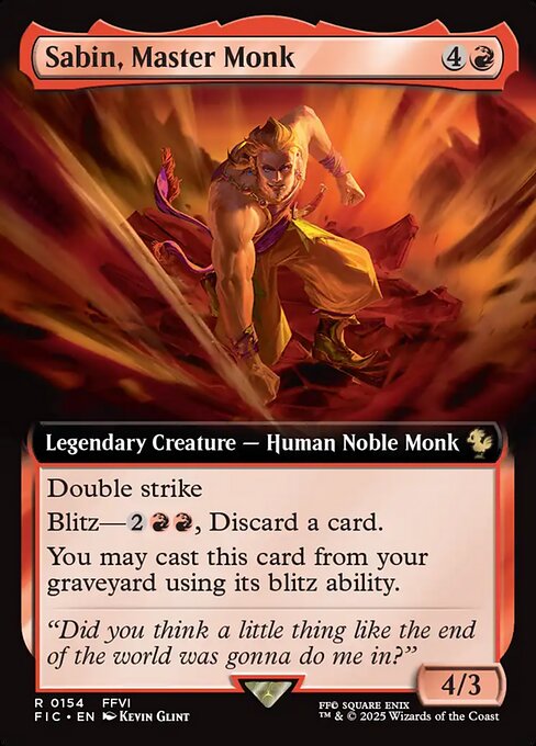 Sabin, Master Monk - 154 (Normal) Near Mint_Non-Foil