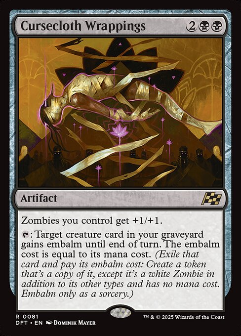 Cursecloth Wrappings - 81 (Foil) Near Mint_Foil