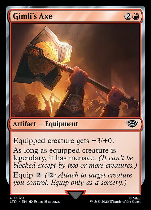 Gimli's Axe - 130 (Normal) Near Mint_Non-Foil