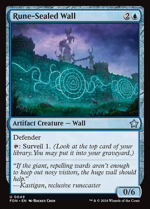 Rune-Sealed Wall (Non Foil) near_mint