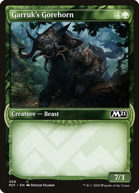 Garruk's Gorehorn - 306 (Foil) Near Mint_Foil