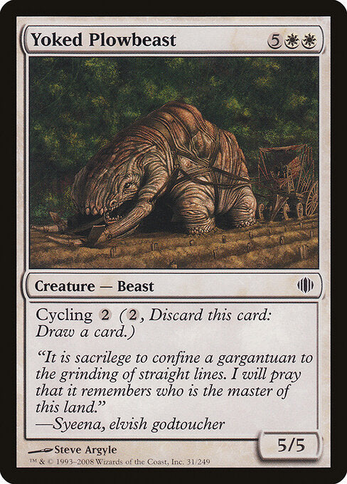 Yoked Plowbeast ALA #31 Foil