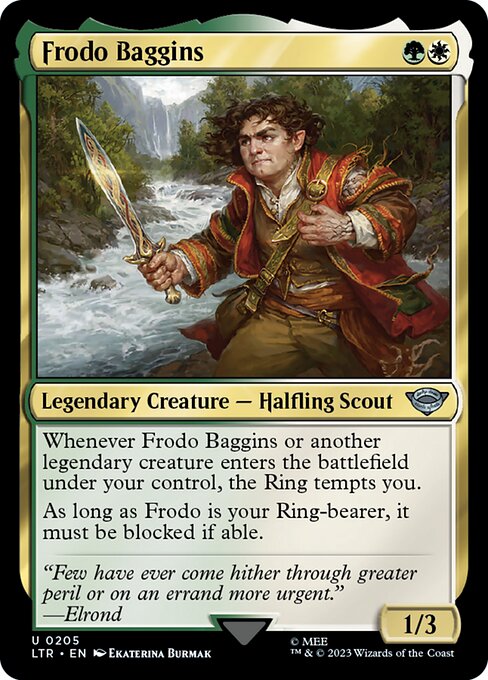 Frodo Baggins - 205 (Normal) Near Mint_Non-Foil